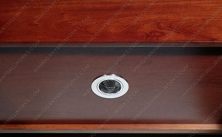 13.5 Ft Bespoke Cherry Open Wall Bookshelf Bookcase