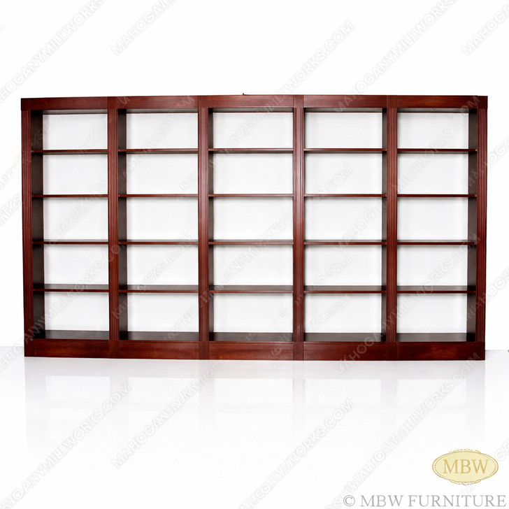 13.5ft Tiered Open Wall Bookcase