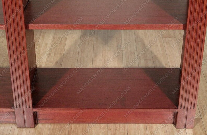 Bespoke Cherry 10-Tier Open Wall Bookshelf Bookcase