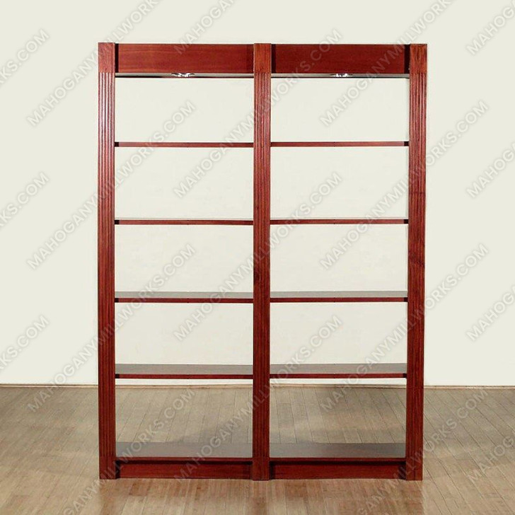 Bespoke Cherry 10-Tier Open Wall Bookshelf Bookcase