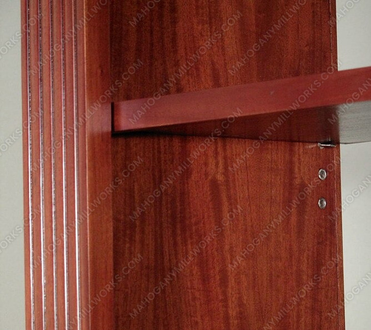 Bespoke Cherry 10-Tier Open Wall Bookshelf Bookcase