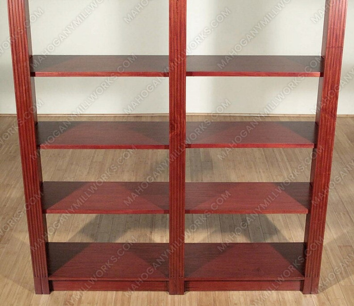 Bespoke Cherry 10-Tier Open Wall Bookshelf Bookcase