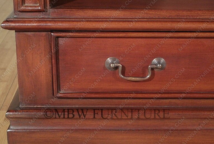 Tall Distressed Arched Open Bookcase