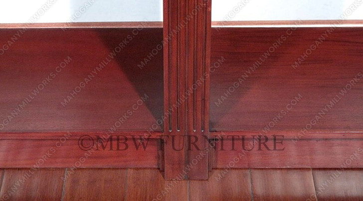 8ft Cherry 15-Tier Open Wall Display