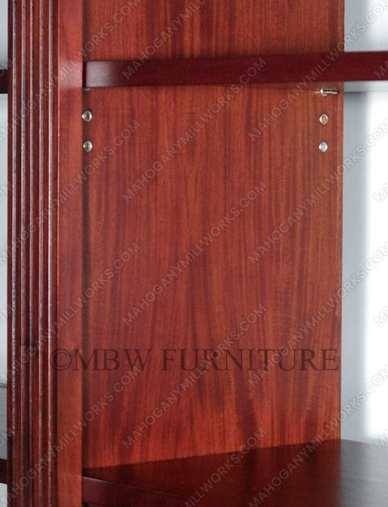 8ft Cherry 15-Tier Open Wall Display