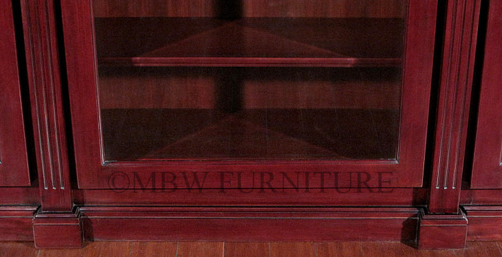 14ft Mahogany Four Door Sectional Bookcase