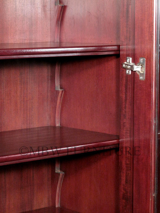 14ft Mahogany Four Door Sectional Bookcase