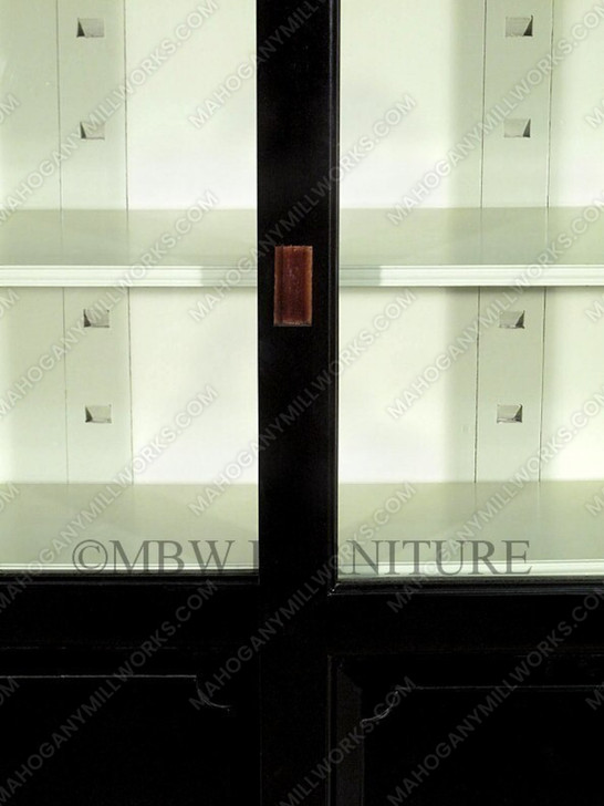 7Ft Espresso Office Bookcase Display Cabinet