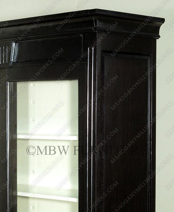 7Ft Espresso Office Bookcase Display Cabinet