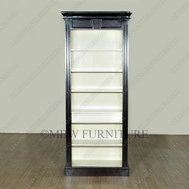 7ft Espresso Open Bookcase Bookshelf
