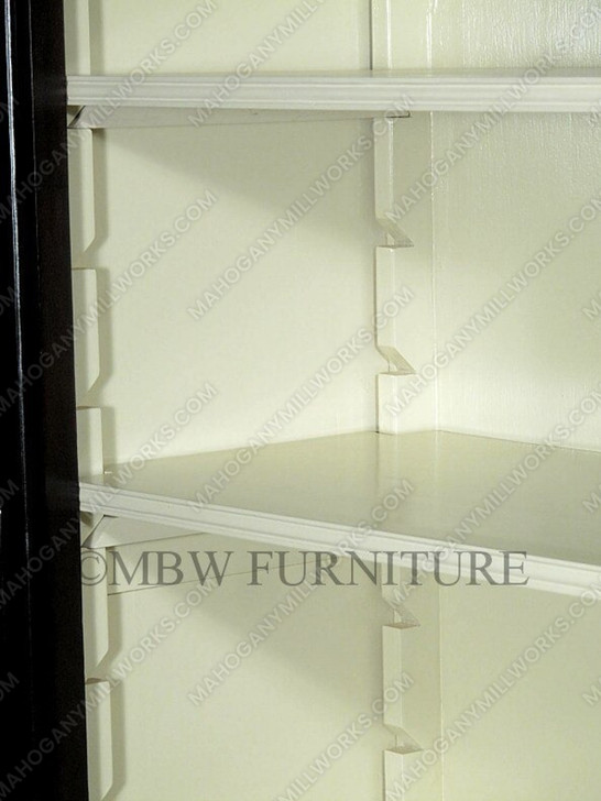7ft Espresso Open Bookcase Bookshelf