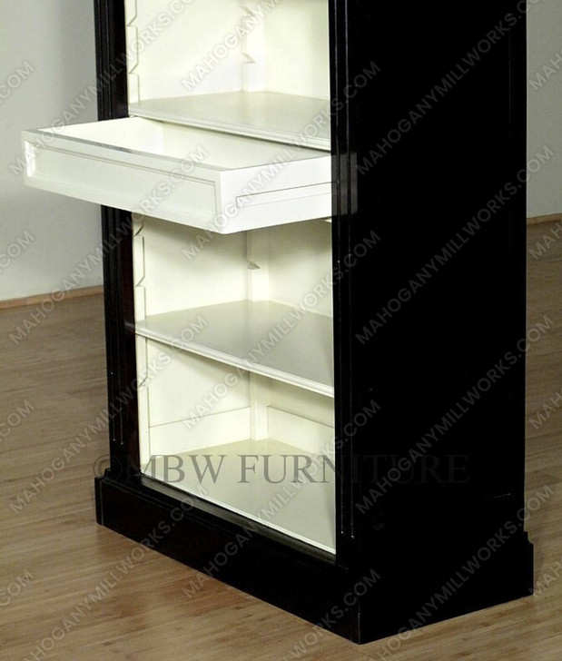 7ft Espresso Open Bookcase Bookshelf
