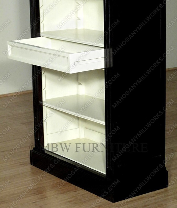 7ft Espresso Open Bookcase Bookshelf