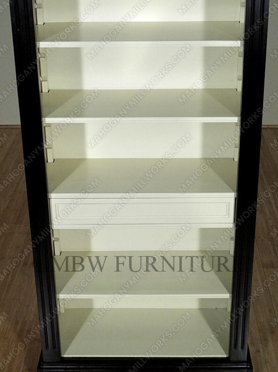 7ft Espresso Open Bookcase Bookshelf