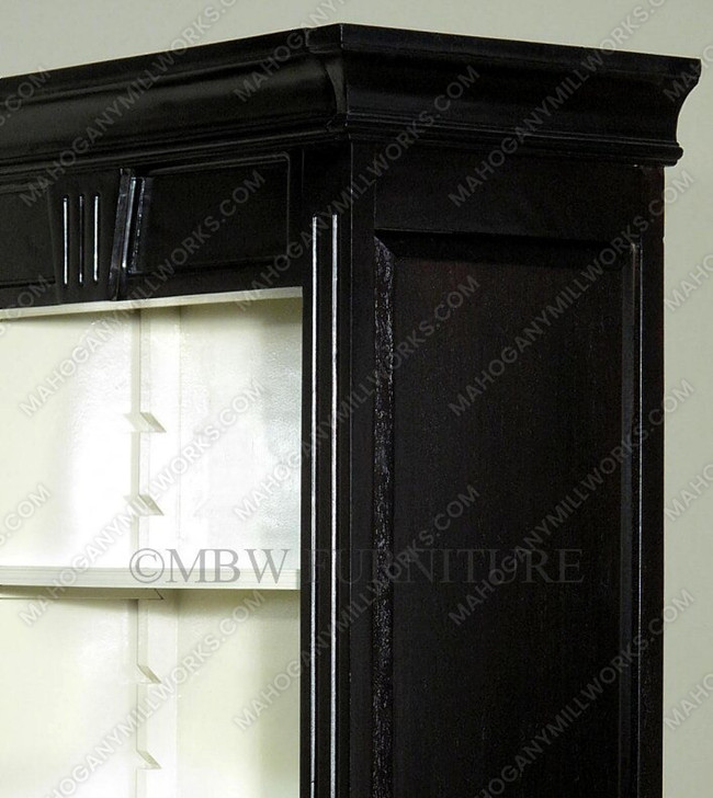 7ft Espresso Open Bookcase Bookshelf