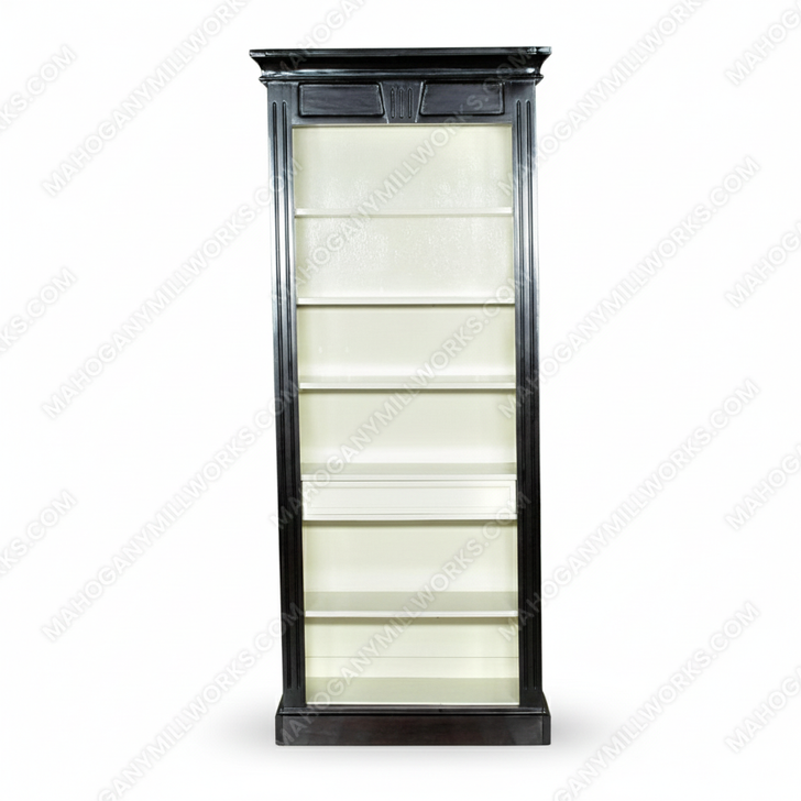 7ft Espresso Open Bookcase Bookshelf