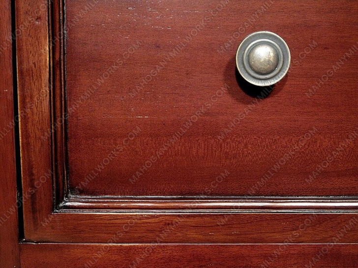 Large Solid Mahogany Open Bookcase Bookshelf w/ Drawers