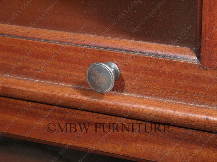 Natural Finish Mahogany Barrister Bookcase