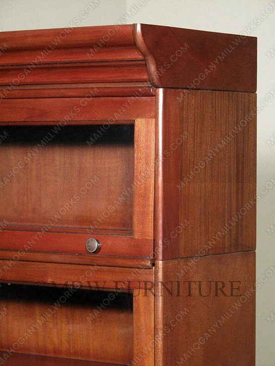 Natural Finish Mahogany Barrister Bookcase