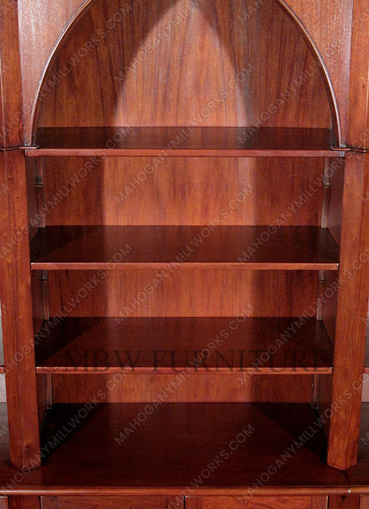 11ft Gothic Sectional Open Bookcase