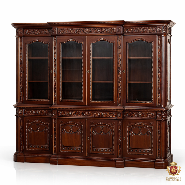 Solid Mahogany Resolute Bookcase