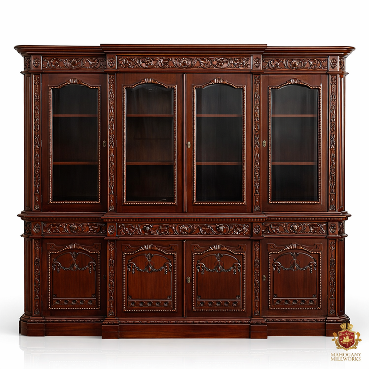 Solid Mahogany Resolute Bookcase