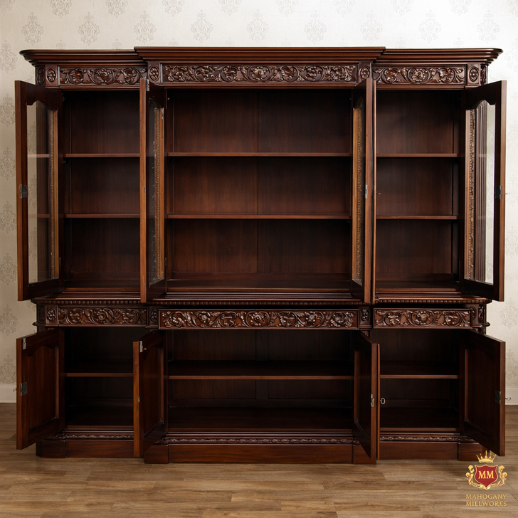 Solid Mahogany Resolute Bookcase