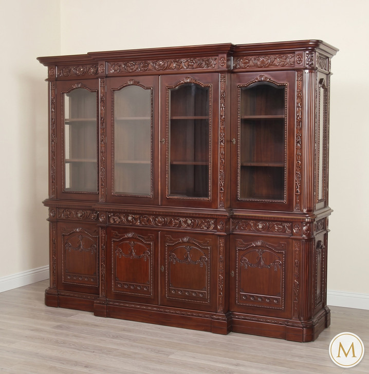 Solid Mahogany Resolute Bookcase