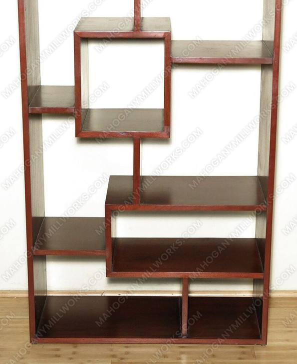 Art Deco Sectional Open Wall Bookcase