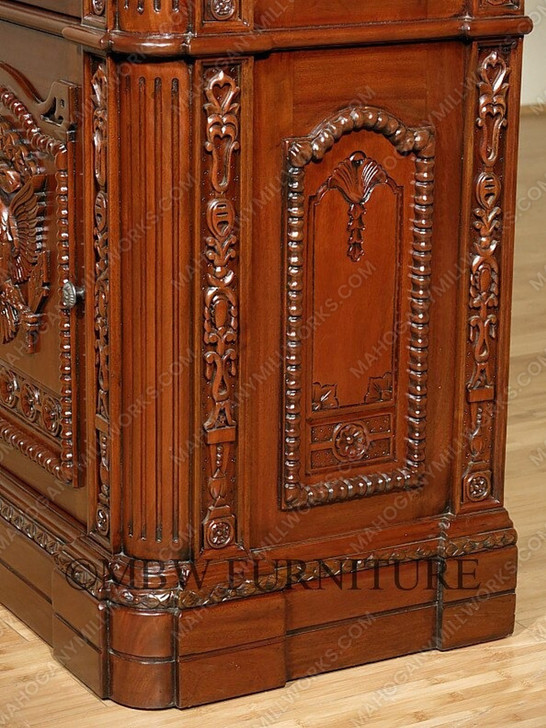 Mahogany 1-Door Resolute Bookcase