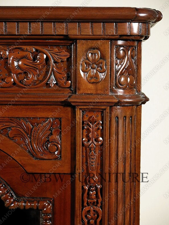 Mahogany 1-Door Resolute Bookcase