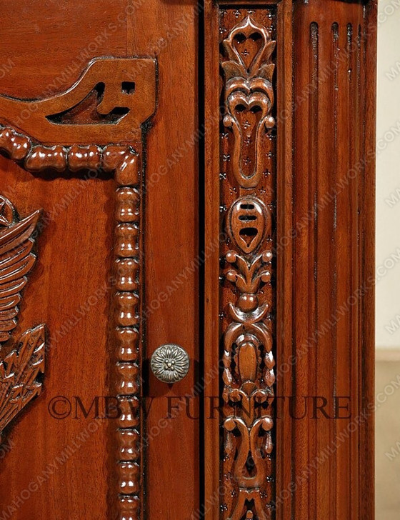 Mahogany 1-Door Resolute Bookcase