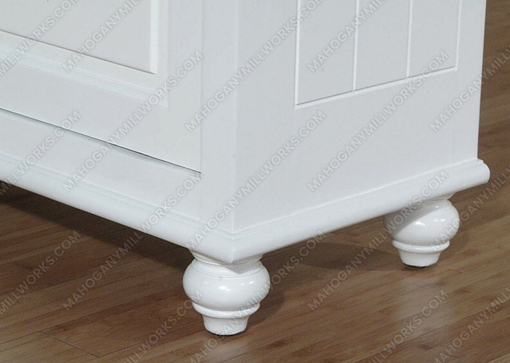 Vintage White Curio China Display Cabinet