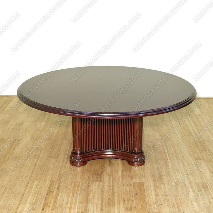 6ft Round Executive Single Pedestal Conference Table