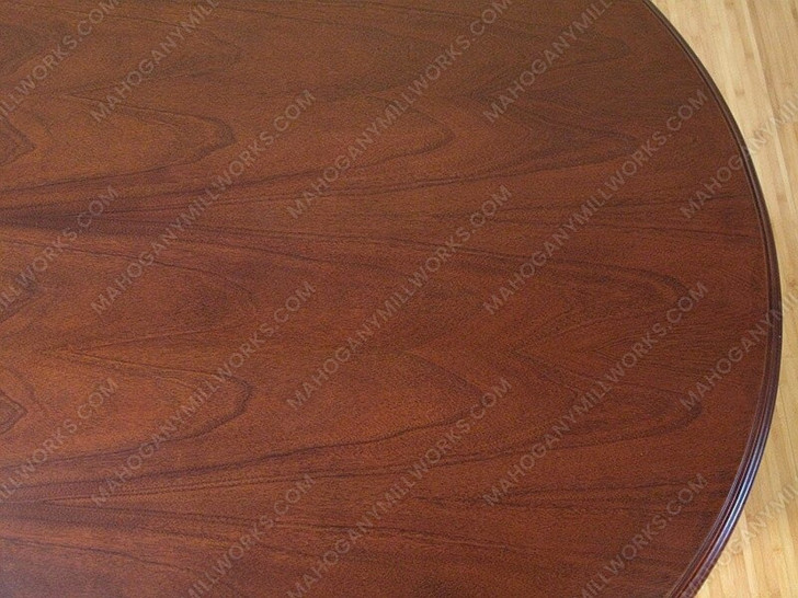 6ft Round Mahogany Conference Meeting Table