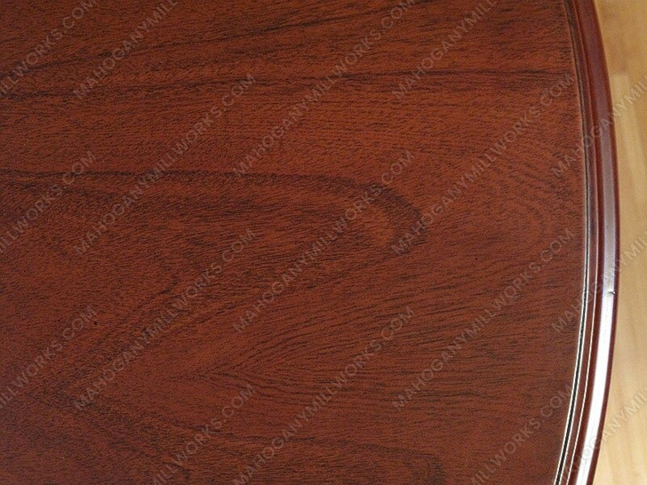 6ft Round Mahogany Conference Meeting Table