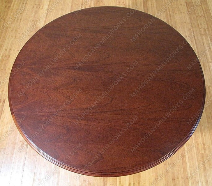 6ft Round Mahogany Conference Room Table