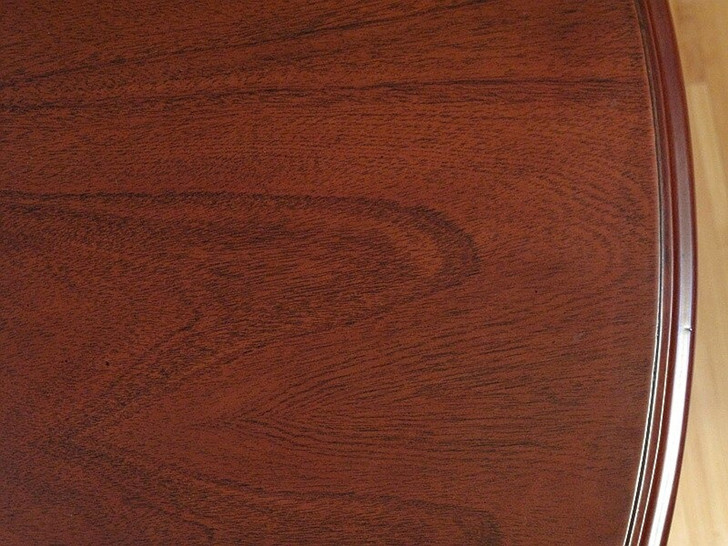 6ft Round Mahogany Conference Room Table