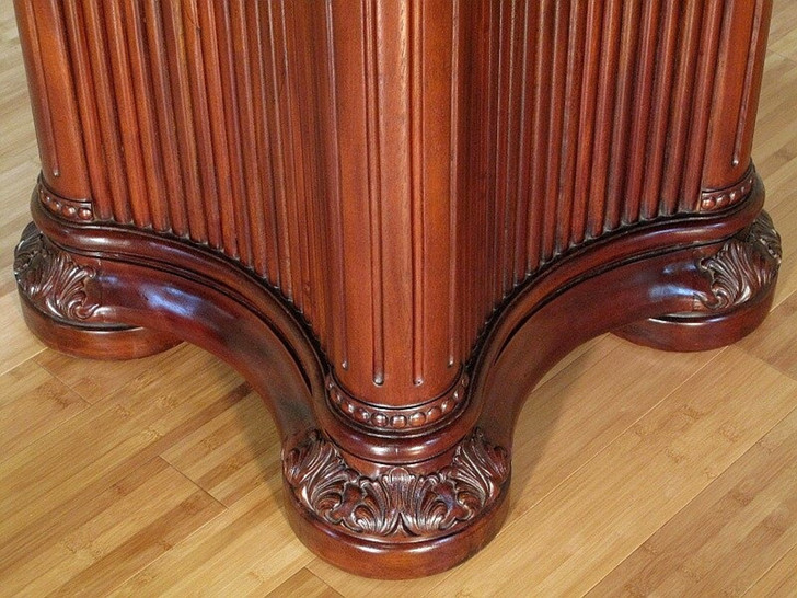 6ft Round Mahogany Conference Room Table