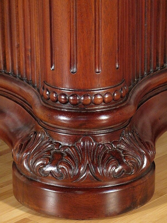 6ft Round Mahogany Conference Room Table