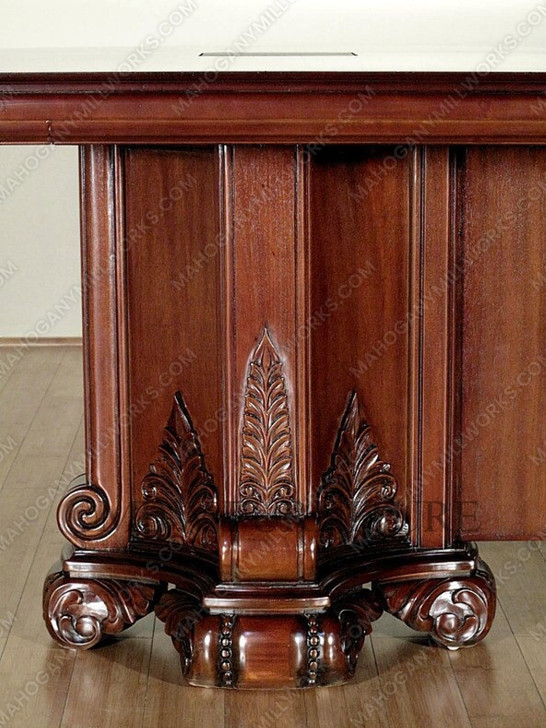 14ft Dark Walnut Executive Conference Room Table