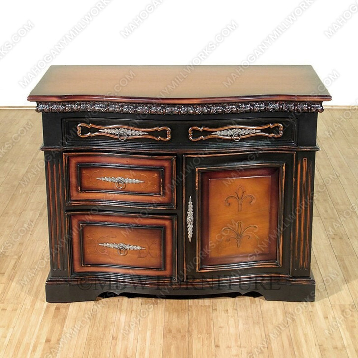 Two Tone Espresso/Pecan Office Computer Desk