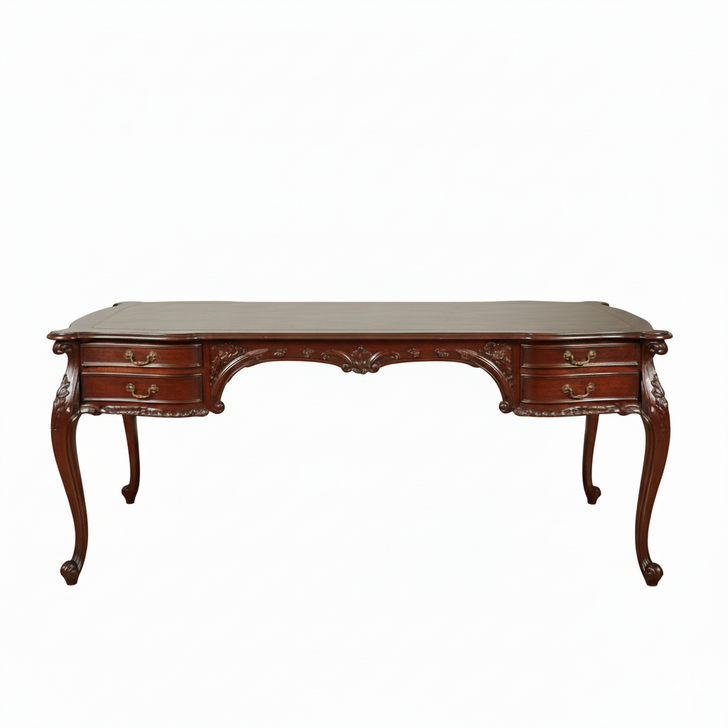 Mahogany Chippendale Writing Executive Office Desk