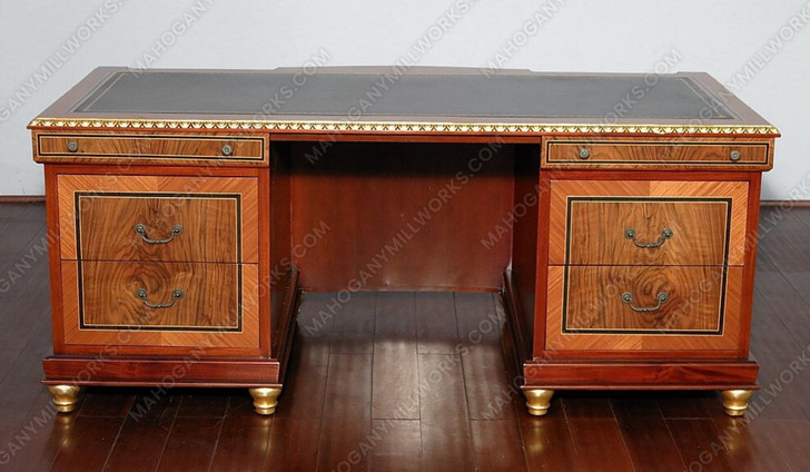 6ft French Empire Executive Desk