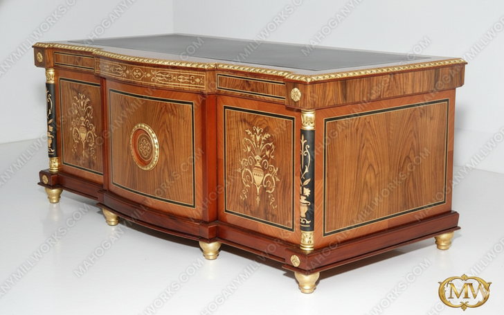 French Empire Executive Office Desk (72W x 34D)