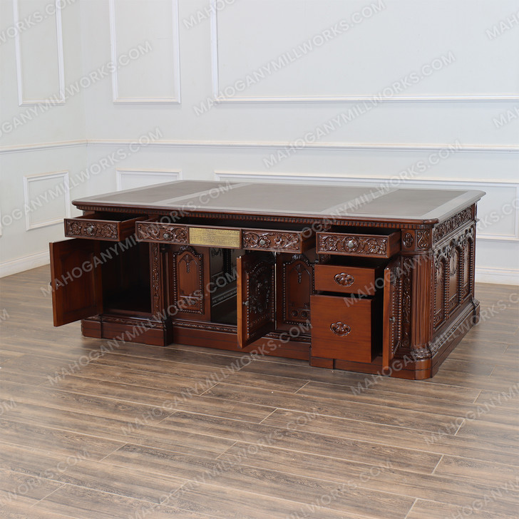 7ft Mahogany President's Oval Office Resolute Desk