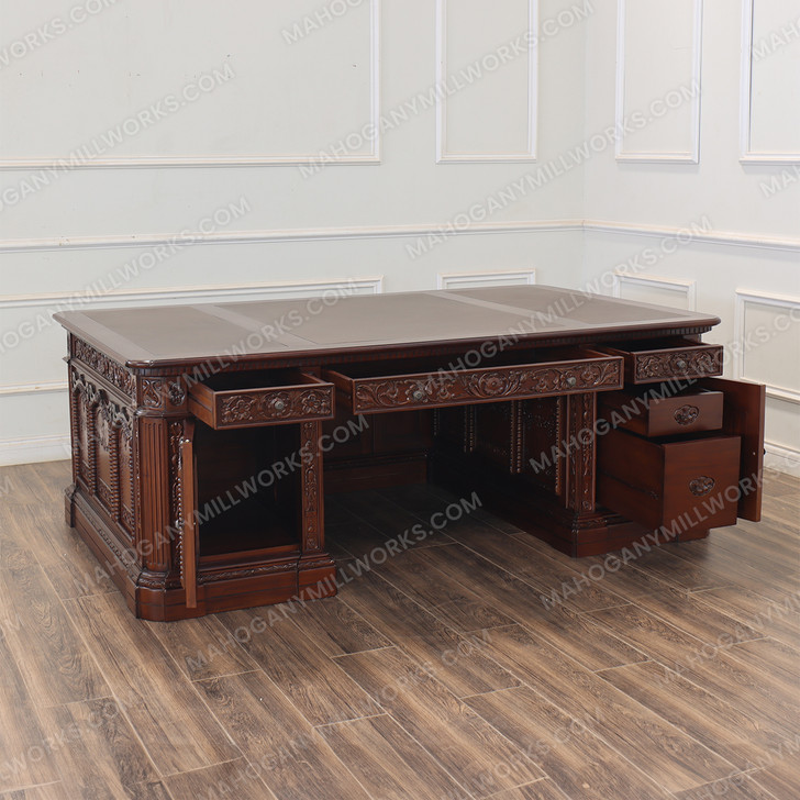 7ft Mahogany Resolute Desk Replica