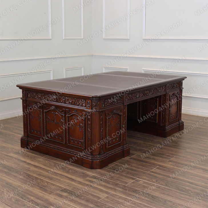 7ft Mahogany President's Oval Office Resolute Desk