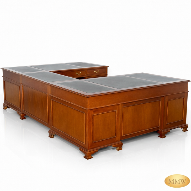 9.5ft Mahogany U Shape Desk