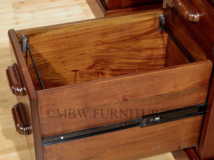 Mahogany Roll Top Executive Office Desk Writing Table